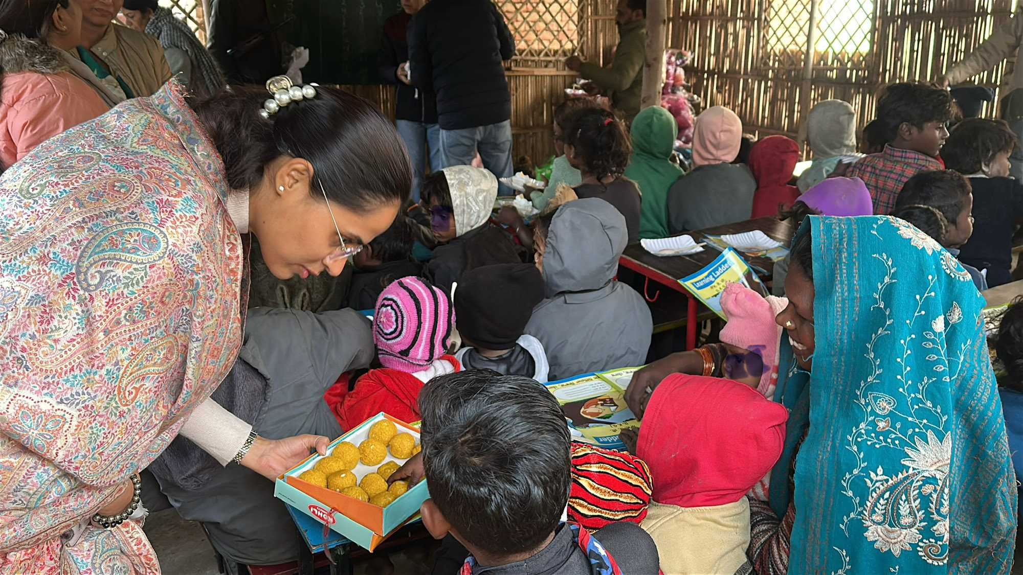 DC Preeti Yadav celebrated New Year with Bamboo School students